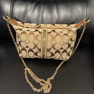 Sequin coach cross body bag handbag